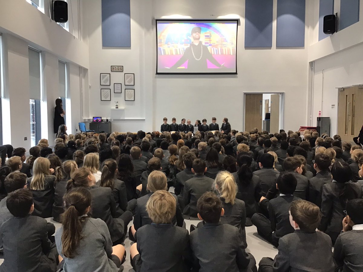 CHPScommons's tweet photo. The Home Office delivered a brilliant assembly this morning, outlining the collaborative quiz they have planned as part of our #WorldBookDay celebrations! #CHPSPupilParliament #CHPSReading https://t.co/B4nbPq9J10