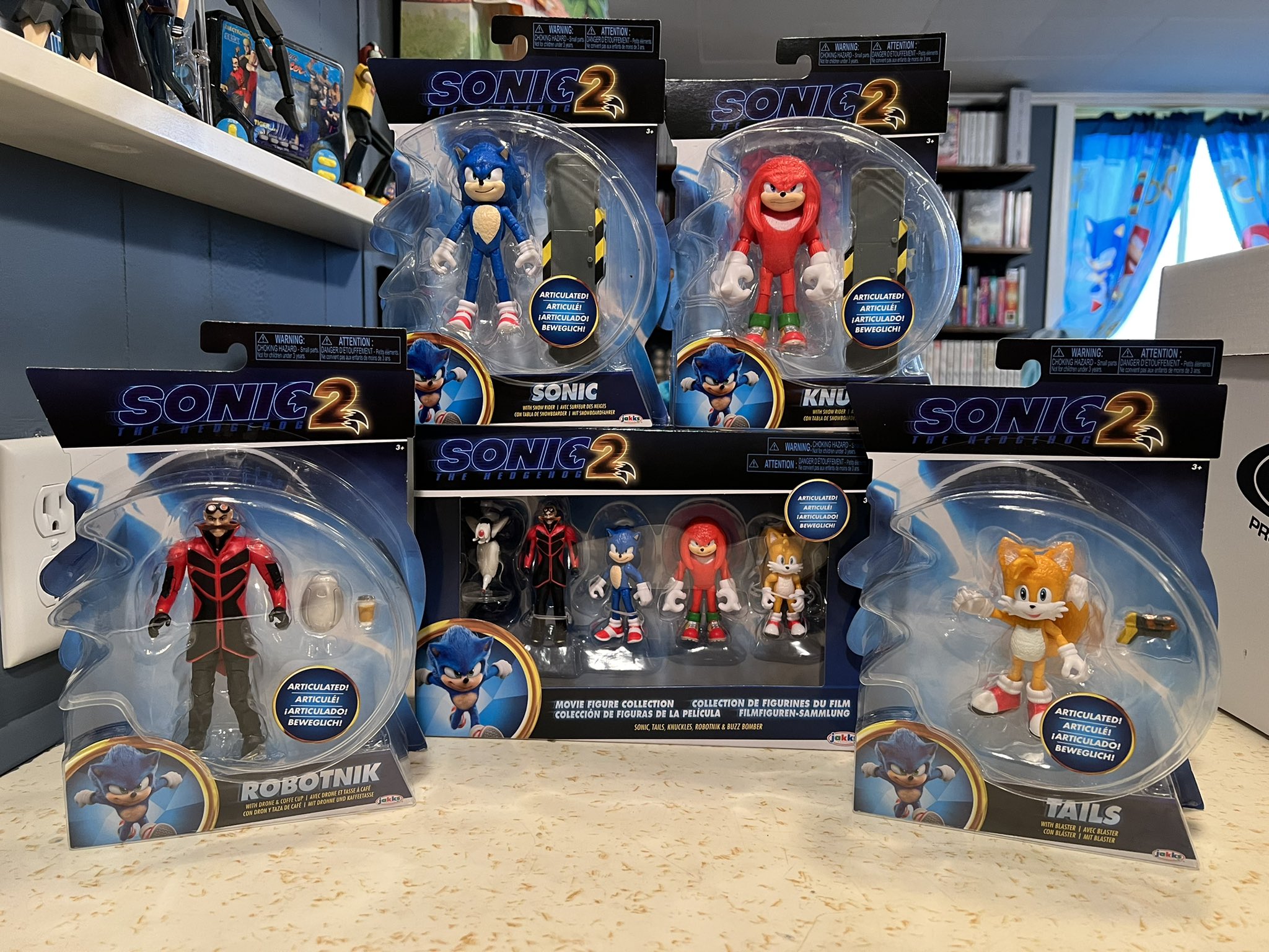 Sonic The Hedgehog, Sonic 2 Movie Action Figure Set