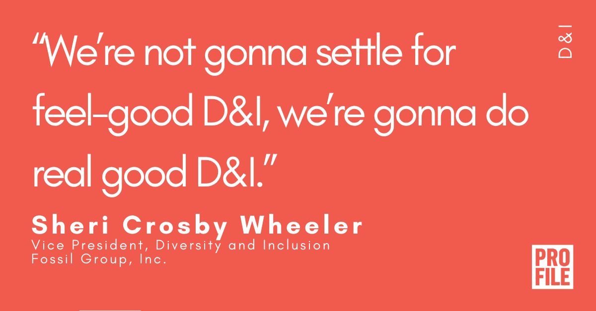Profile_ExecMag's tweet photo. Ask Sheri Crosby Wheeler to explain her calling as a DEI practitioner, and she’s likely to quote hip-hop. She’s a fan of @thepharcyde, whose refrain “I can’t keep running away” echoed in her mind at a key moment in her career.
#ProfileMag #DEI #Motivated #FossilGroup https://t.co/bPPtGUqLJF