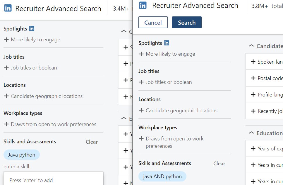 braingain's tweet photo. How come AND adds results?? #linkedin #bugs https://t.co/NDqpp1XGOA