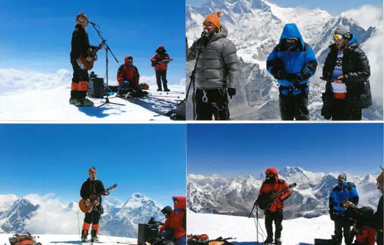 Superfancast1's tweet photo. #didyouknow The highest concert ever played on land was performed by Oz Bayldon (@ozmusic4) at a staggering 6,476m atop Mera Peak in Nepal.
#FunFact #funfacts #interesting #musicislife https://t.co/TH2W6pWxgf