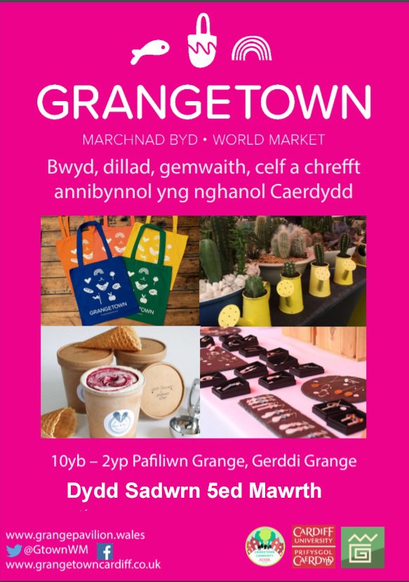 Back again at @Grange_Pavilion on Saturday with Grangetown World Market, 10 til 2. And the ⛅ weather looks promising too #crafts #gifts #food