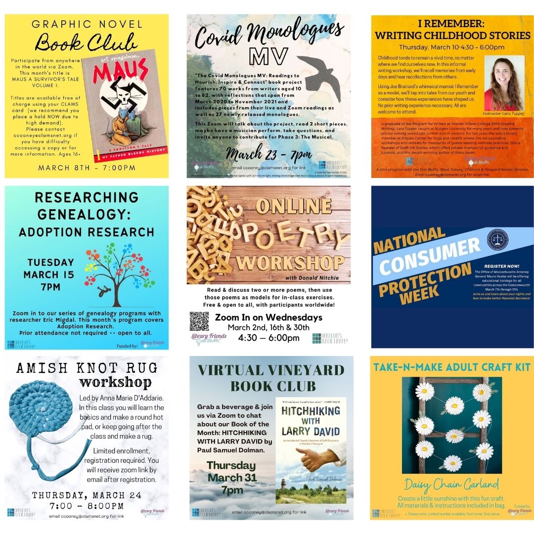 Writing &amp; Craft Workshops, Book Clubs &amp; More - mailchi.mp/d42cf1ab33f8/n…