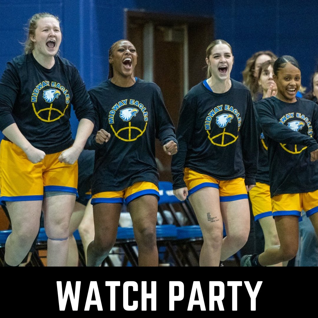 MidwayUnivSA's tweet photo. Our Midway Women's Basketball team has advanced to the championship game of the RSC Tournament. Game will be live streamed. 

March 1st @ 6:30pm in Piper Dining Hall and Fireside Room. 

Come out to support your Eagles! https://t.co/OECE924rsz