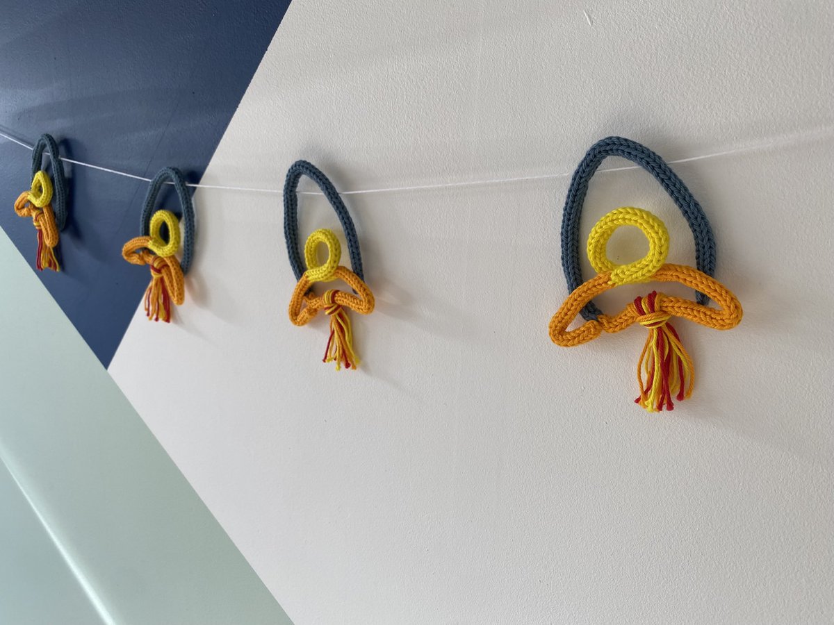 TheWoolwinder's tweet photo. Rocket bunting 🚀

https://t.co/dpOje2XbG4

#rocket #spacedecor #bunting #wallhanging  #knittedwire #fundecor  #lovecrafts #wiredecor #childsbedroom #knittedwithlove #woolcraft #kidsbedroomdecor #handmade #knittedwithlove #shopsmall https://t.co/NY4V57ObfG