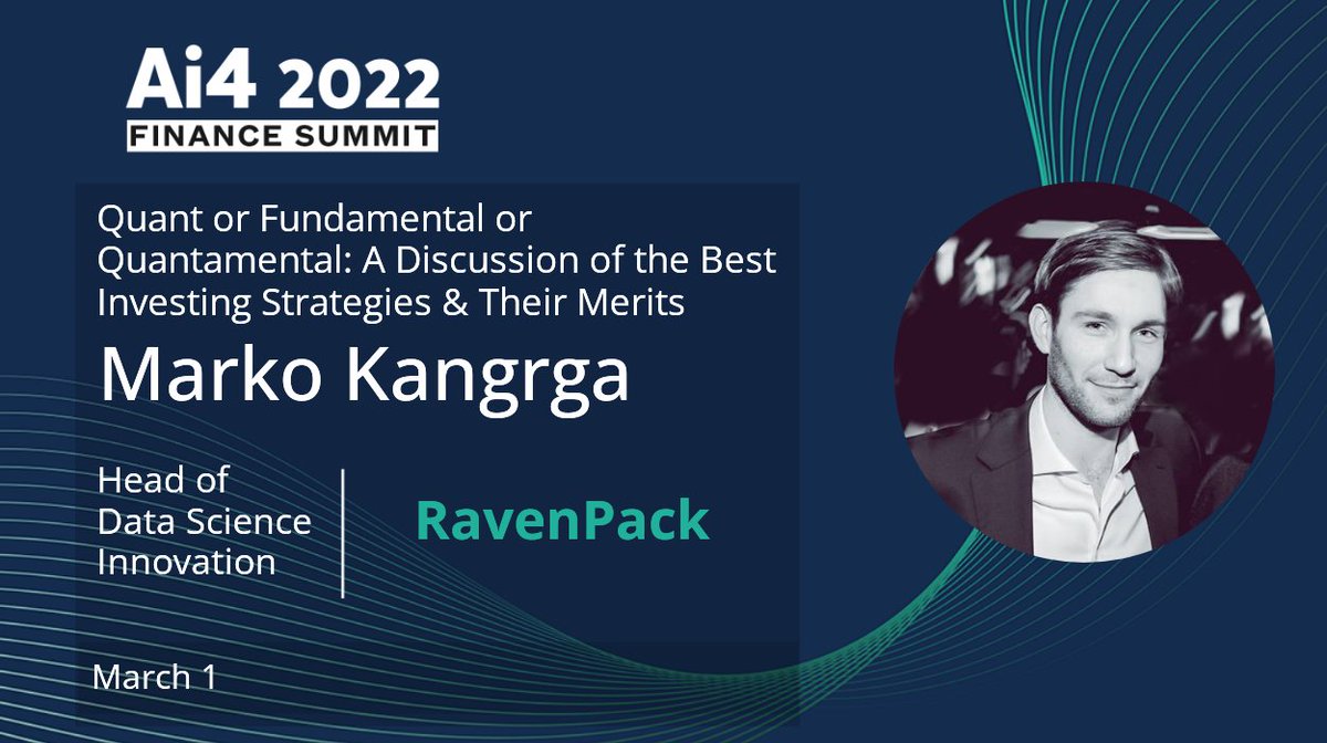 RavenPack's tweet photo. We cannot wait to meet you in person at @Ai4Conferences in #NewYorkCity tomorrow. Our Head of Data Science Innovation will join the Panel: Quant or Fundamental or Quantamental: A Discussion of the Best Investing Strategies &amp; Their Merits at 11:00 am EST. Come say hi! https://t.co/02G3xOVpQ9