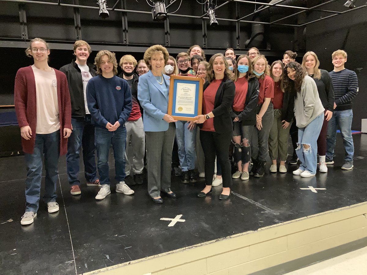 Congratulations to WRHS Theatre Director, Maeghan Bishop, and the cast and crew of The Book of Will! Headed to the International Thespian Festival in June! Huge honor!!#ksleg