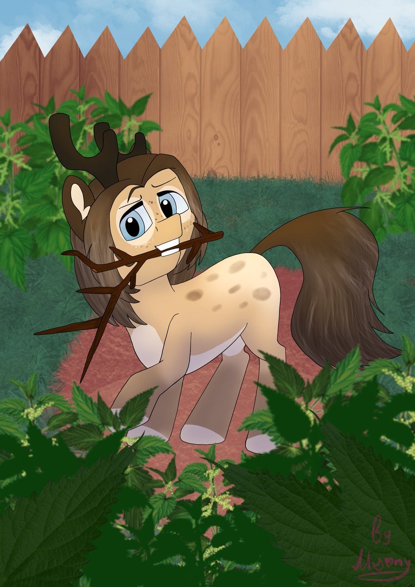 I really wish nettle was the only danger we had to face in our lives as we could heroically defeat it with just a stick.
Another art event and carefree summer days as a filly

#mlp #brony #art #mlpOC #pony #mylittlepony #mlpart #ponyart #OC