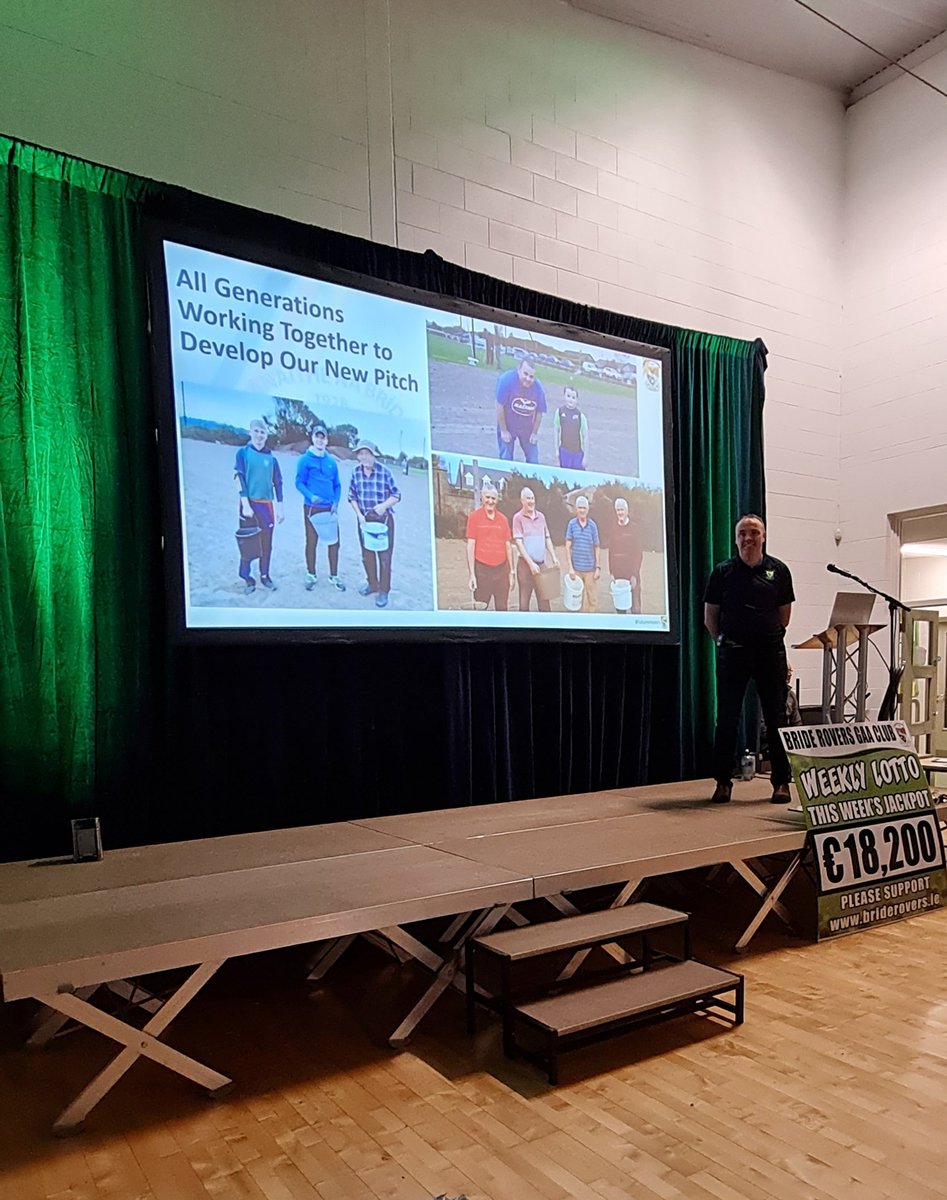 BrideRoversGAA's tweet photo. An exciting night for the club as we launch our 'Pathway to 2028'. Outlining our Development plans as we aim for our Centenary. 🇮🇪 #FutureRovers https://t.co/4oYF370B6z