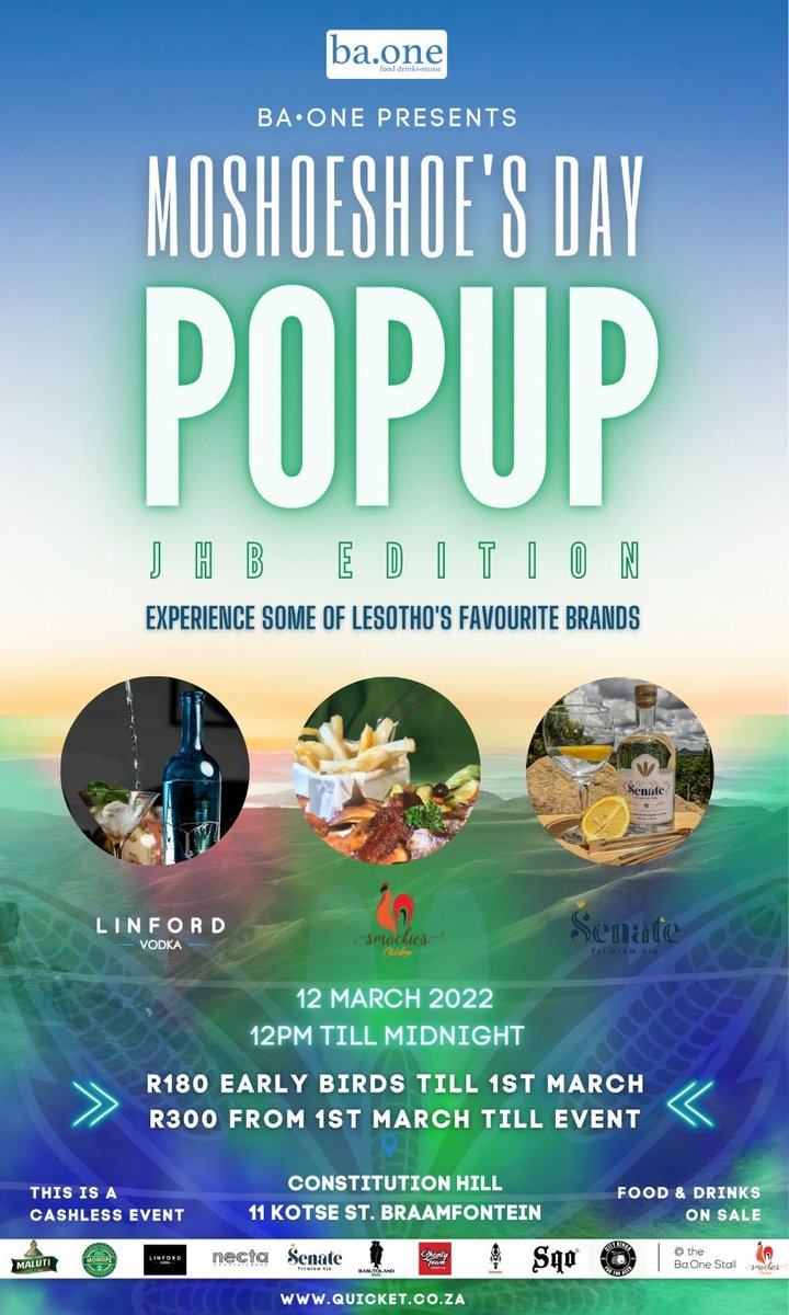 LET'S...MOSHOESHOE'S DAY POP-UP JHB EDITION🇱🇸🇿🇦
 quicket.co.za/events/157981-…