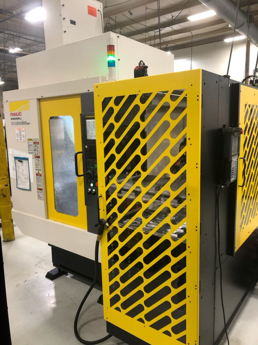 MethodsMT's tweet photo. Like many customers across the country, a customer in Michigan recently decided to expand into machine automation, and just completed an error free 5 hour run-off at our Detroit Technical Center on our FANUC RoboDrill Plus-E. #methodsmachinetools #automation #manufacturing https://t.co/Alc15Mkwm8