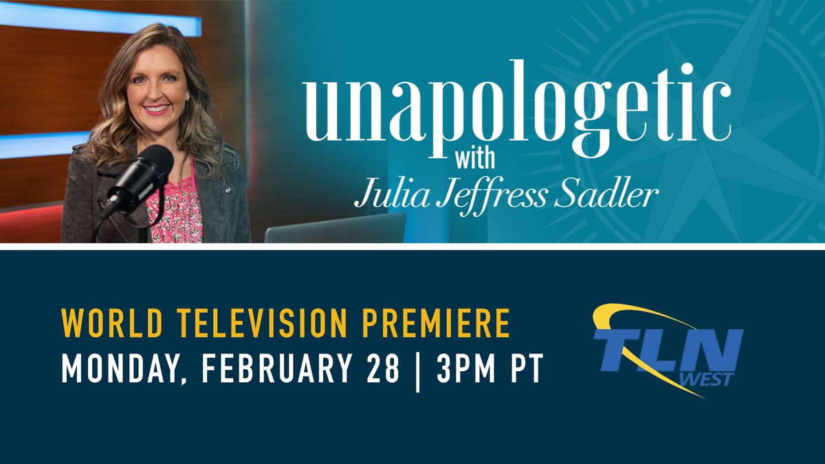 Very proud of my daughter @JuliaJSadler and the #UnapologeticShow! World television premiere TODAY on Total Living Network - San Fransisco with more markets coming soon. Tune in at 3pm PT and learn more about Unapologetic at ptv.org/julia.