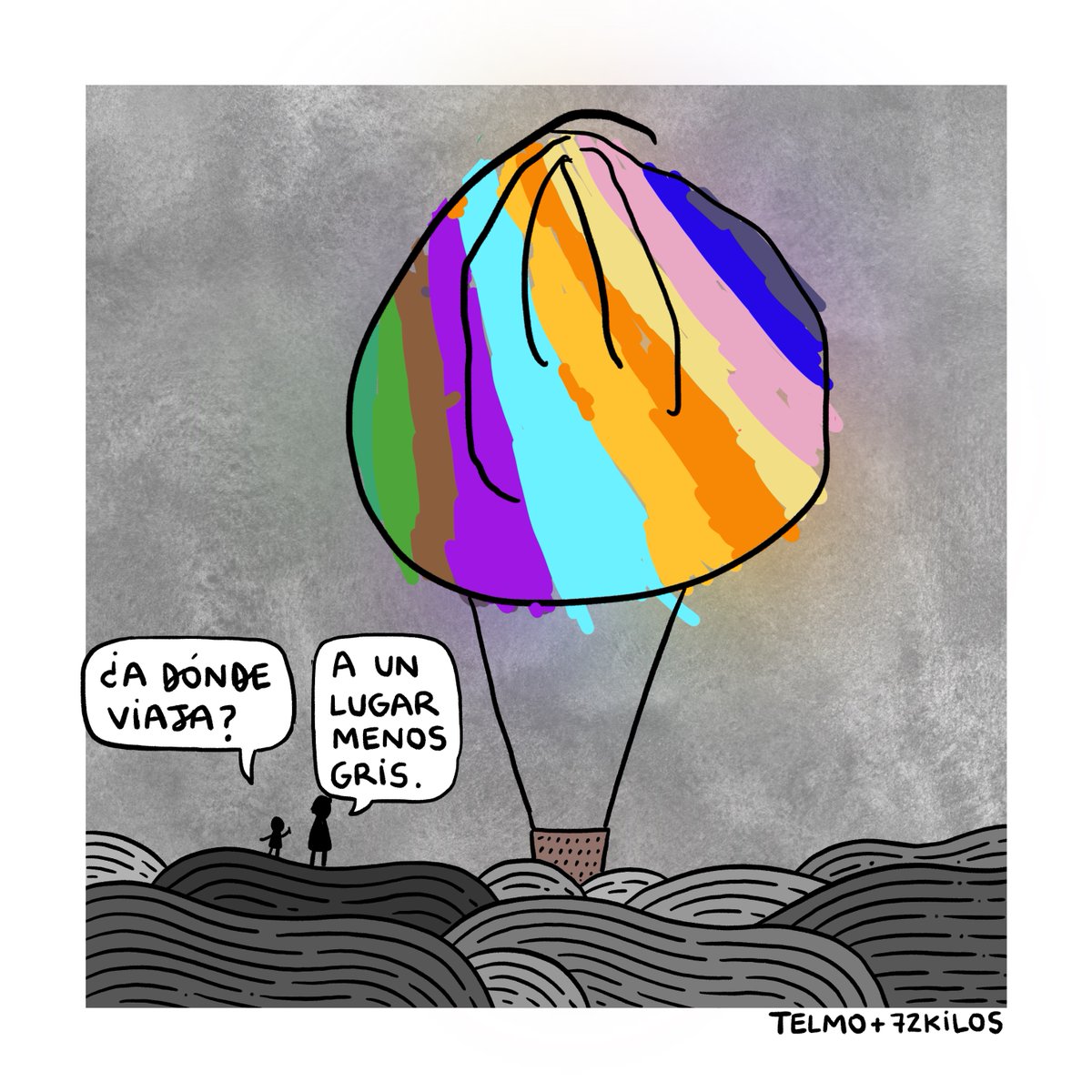 Una vez al mes dibujo con mi hijo mientras hablamos.
#telmo72kilos