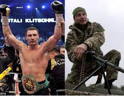 ChadBehrmann's tweet photo. When a sport icon truly becomes a hero. Rooting for the champ to win. #ICT362 #HERO #Ukraine https://t.co/cmcfeYykXo