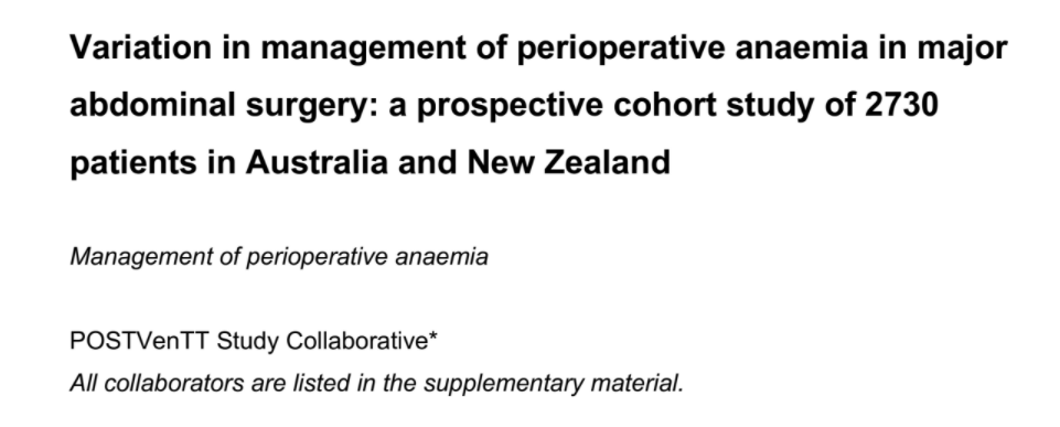 Delighted to see <a href="/postventt/">POSTVenTT</a> finished. First <a href="/RACSurgeons/">RACSurgeons</a> <a href="/TASMANCollab/">TASMAN Collaborative</a> <a href="/strive_wa/">STRIVE WA</a> ANZ collaborative project promoting quality research and training will over 500 involved and meaningful results for an international audience