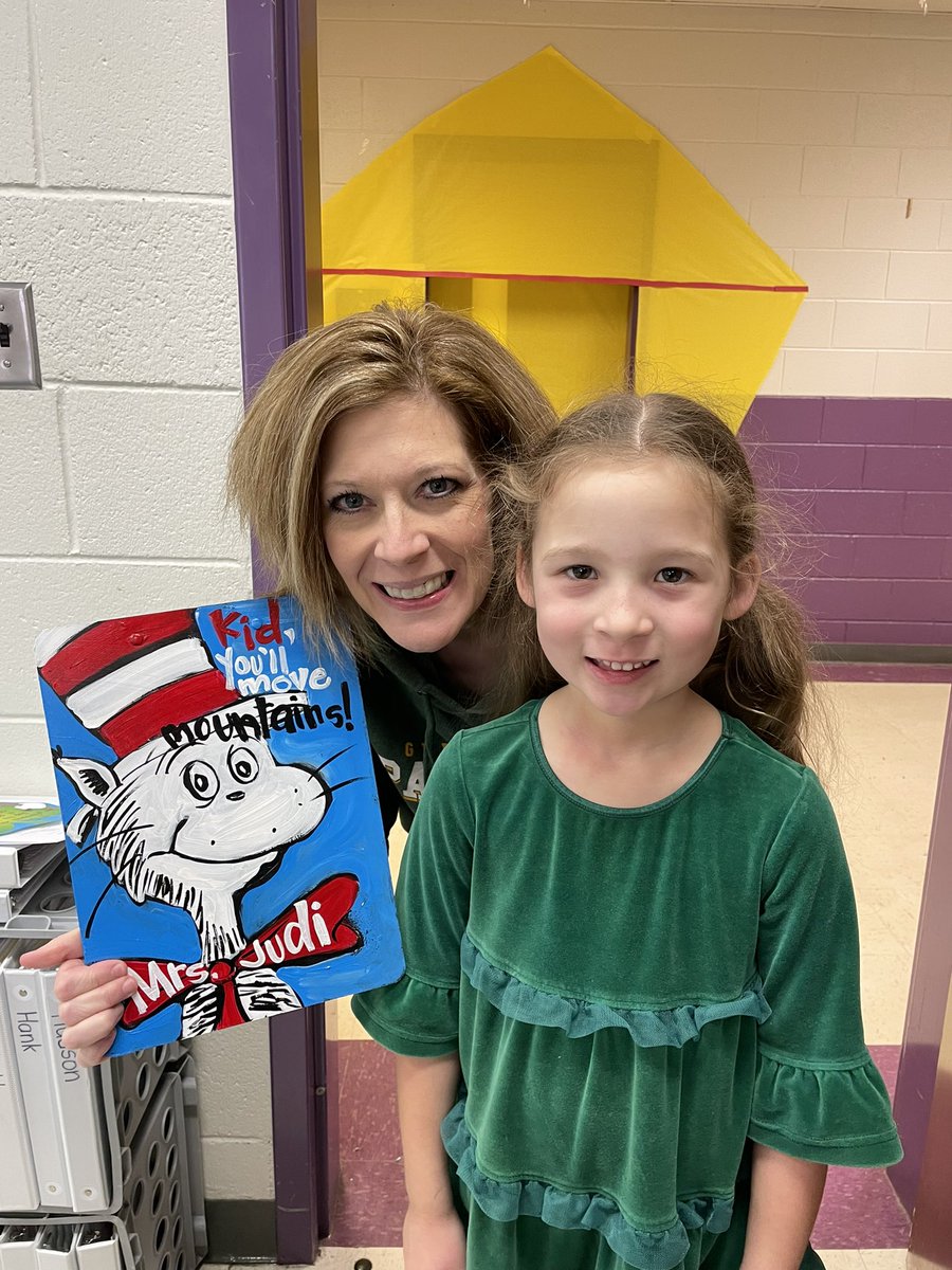 Dr. Seuss Week begins! Thank you for my sweet happy Vera! #SeussWeek #ReadAcrossAmerica #TeamDCS #LPSRocks