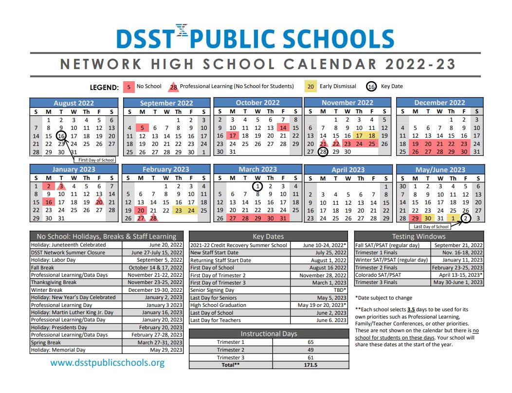 Dsisd Calendar 2022 23 Dsst Public Schools (@Dsstpubschools) / Twitter