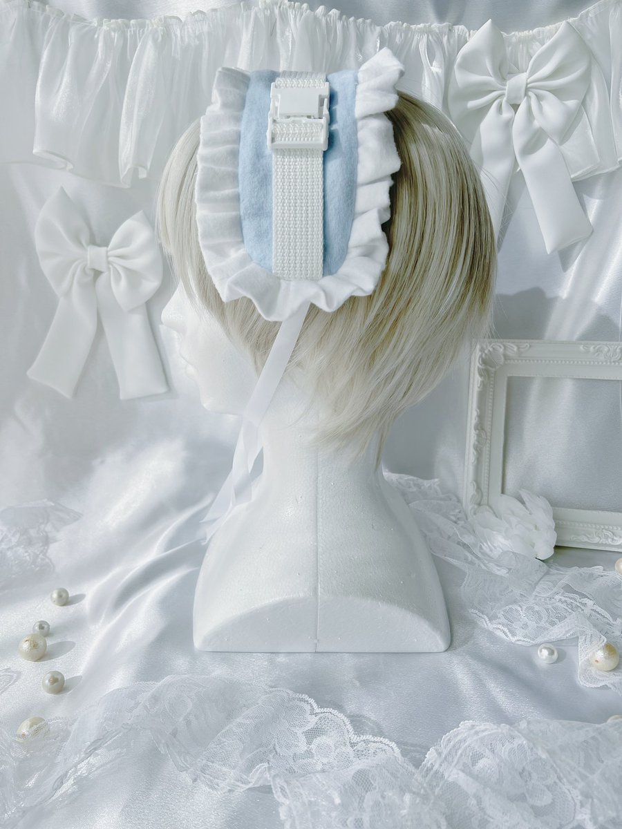 本日夜20時から、ふわもこヘッドドレスの販売も開始致します☺️
受注生産で、期間限定の受注、また数量も限定になりますので気になる方はお早めにチェックお願いします🙇‍♀️💙🤍