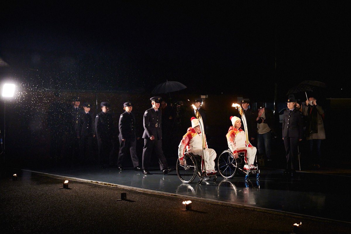 wheelpower's tweet photo. The @Beijing2022 Paralympic Heritage Flame has been lit at @SMStadium, the birthplace of the @Paralympics   🔥✨ https://t.co/ykvLMIb5DA