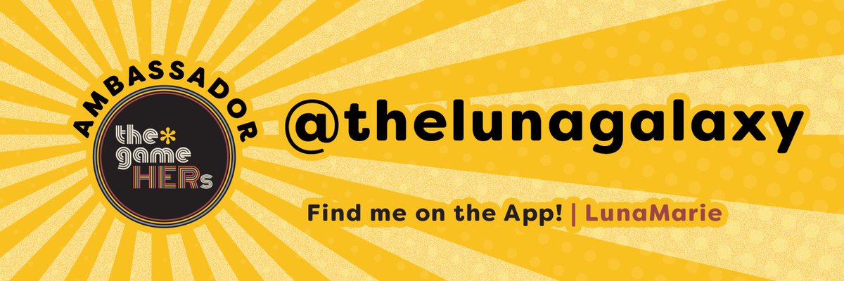 TheLunaGalaxy's tweet photo. Really happy to be apart of an amazing company and app with @thegamehers
Available with:
Apple: https://t.co/nt4QuaW0R5
Google Play: https://t.co/H4zS9D68g3
#MeetChatPlay
It’s free and you can find me there. 🫂 https://t.co/cuQnEtfWKy