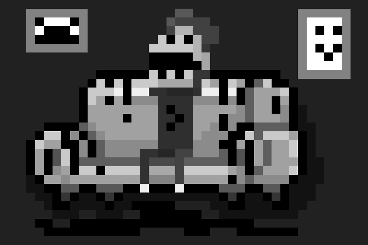 ireerovsky's tweet photo. Redoing my drawings to practice my own style more on top of them. #TerrorArt #pixelTerror #MystArt https://t.co/wsGpmI4m6u