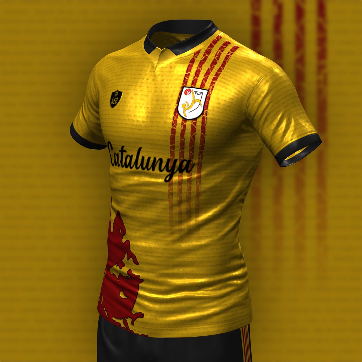 MB21Design's tweet photo. Catalunya

Presento el concepte per a una samarreta de la selecció catalana.

- Sant Jordi com a patró de #Catalunya 🏴󠁧󠁢󠁥󠁮󠁧󠁿

- Les 4 barres al cor, difuminades 🩸

- Lema #SomUnaNació al coll i de Catalunya al davant✍️

Què us sembla catalans?

Made with: @fifakitcreator https://t.co/JRTzdfSilZ
