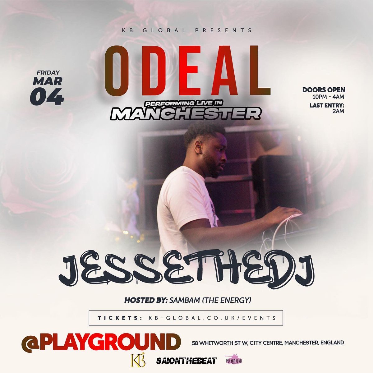 You guys aren’t ready for this line up

Manchester hottest djs 🔥

Followed with a live performance from <a href="/iamodeal/">ODEAL</a> 

Not a night to be missed 

kb-global.co.uk/events