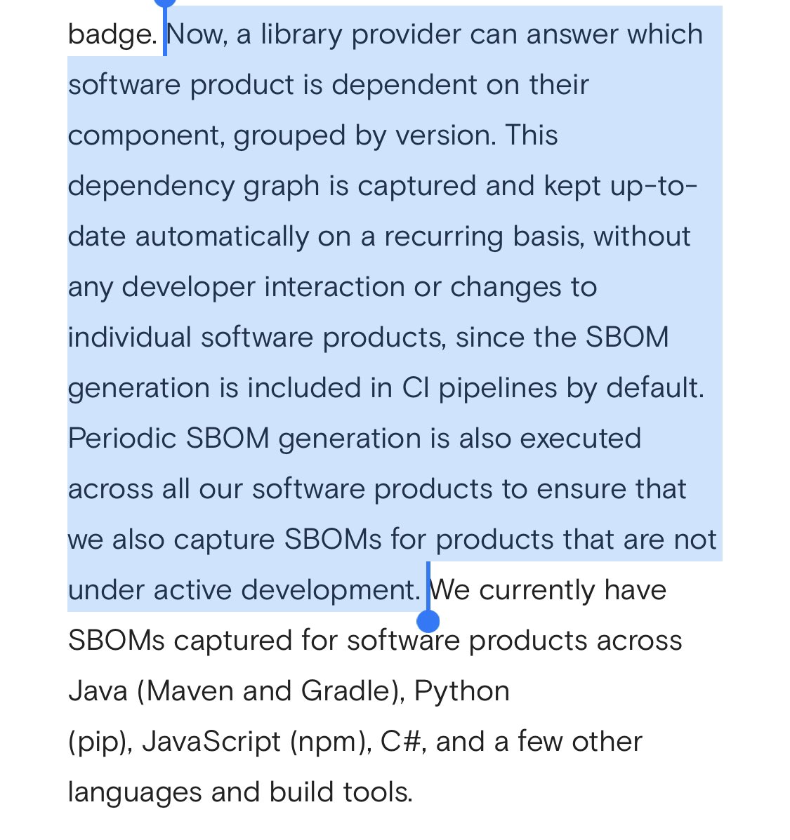 allanfriedman's tweet photo. Great blog post by Goldman Sachs’ @ankhuri on how their dev team has benefited from automated #SBOM creation and use.

https://t.co/sX7W7yb5lV https://t.co/HWt2iBoa6j