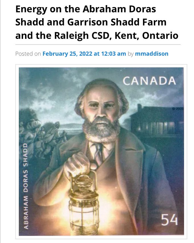 The "Farm Energy Profiles" project considers how farmers produced energy from crops and animals, and how they reused much of it as feed for their livestock which in turn fertilized the soils. The latest article is this one about the A.D Shadd farm projects.upei.ca/geolab/2022/02…