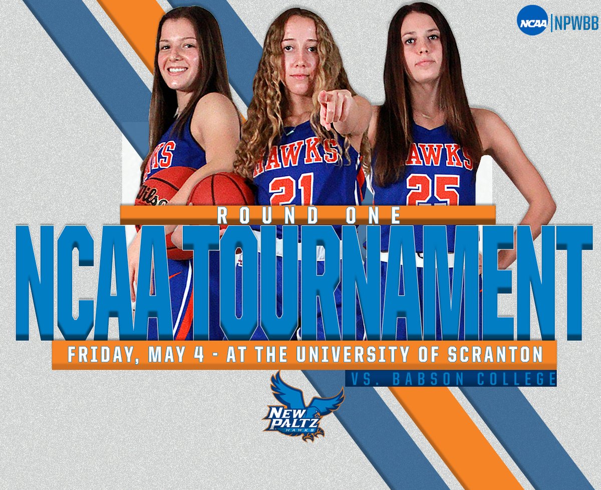 nphawks's tweet photo. .@newpaltzwbball headed to Scranton, PA to face Babson College in the first round of the @NCAADIII Tournament! #NPHawks #NPWBB #npsocial #d3hoops #NCAA #Tournament 

READ: https://t.co/0BNQ7Jyael https://t.co/q4JbL1uyhG