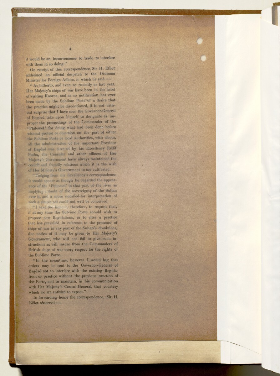 'Memorandum as to the Right of British Ships of War to go up the Tigris and Euphrates' (1)