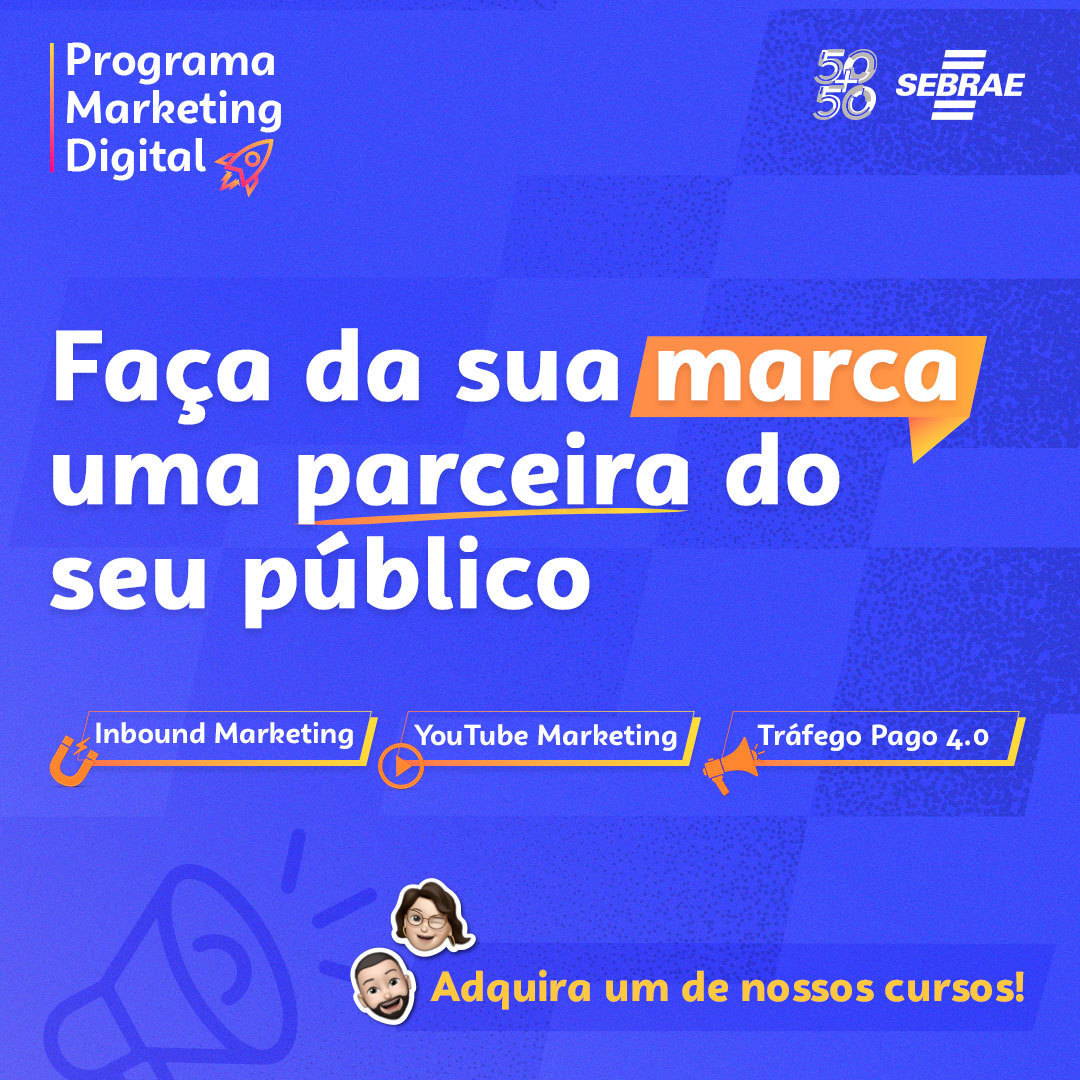 SebraeParaiba's tweet photo. Para ser uma marca poderosa é preciso uma comunicação com clareza e objetividade.
E é pensando em criar essa personalidade de posicionamento que o Programa Marketing Digital vem para te ajudar. #sebraepb #sebrae #marketingdigital https://t.co/XeDObfh6NN