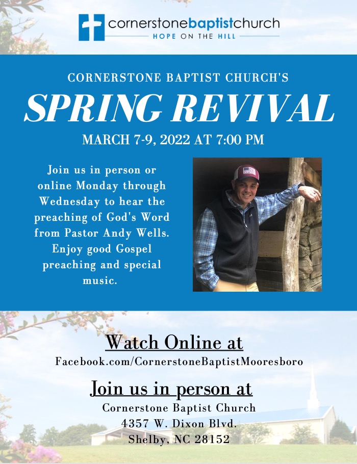 PreacherBo's tweet photo. Come get in on some solid Bible preaching, loving fellowship, and heart-felt worship! https://t.co/RhnLbD3dln