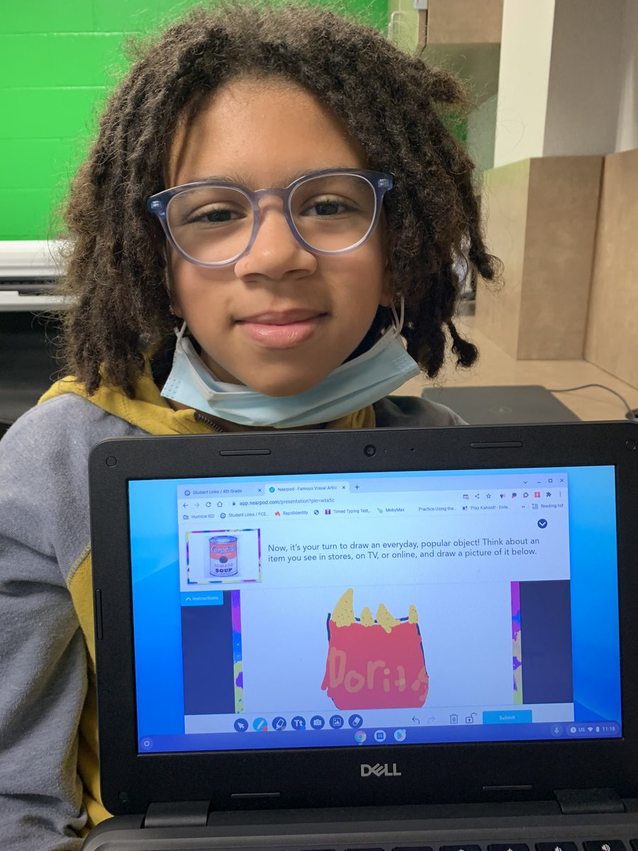 Using our creative skills in technology with <a href="/nearpod/">Nearpod</a> &amp; <a href="/newline/">newline</a> to create Pop Art with bright colors &amp; duplicating <a href="/HumbleISD_FCE/">Fall Creek Elem</a> <a href="/MissD_loves_ART/">Abina Dorsett</a> <a href="/PrecusGlover/">Precus Glover, M ED</a>