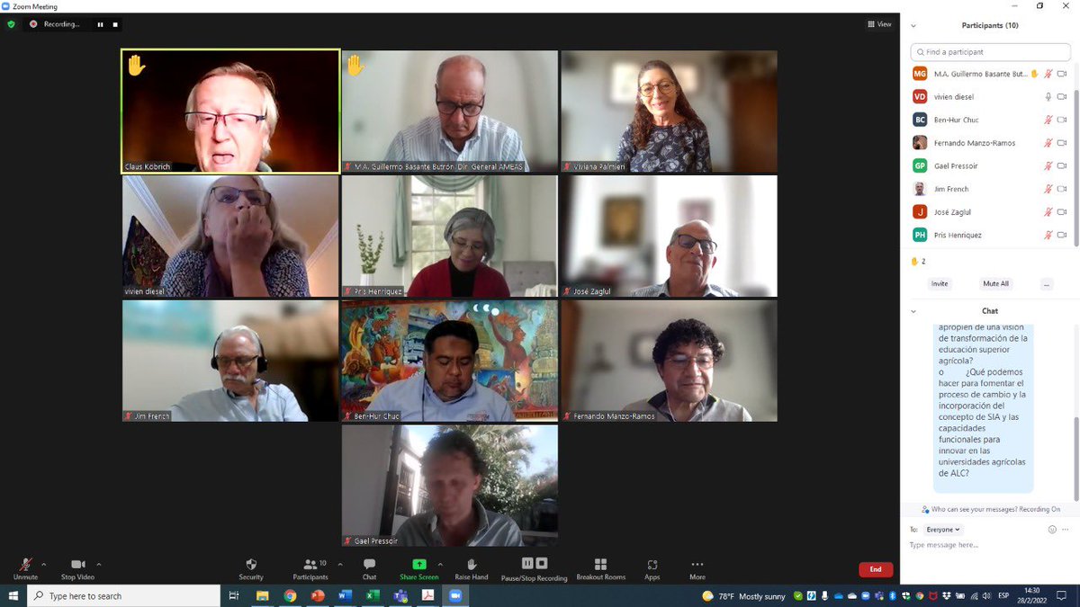 Diálogo: Cómo pueden las universidades formar profesionales con mejores capacidades para facilitar procesos de #innovacion? <a href="/IICAnoticias/">IICA</a> <a href="/vpalmieri/">Viviana Palmieri</a> <a href="/RedRelaser/">Red Relaser</a> <a href="/fbarrerarenas/">Fernando Barrera Arenas</a> <a href="/GCHERA/">GCHERA</a>