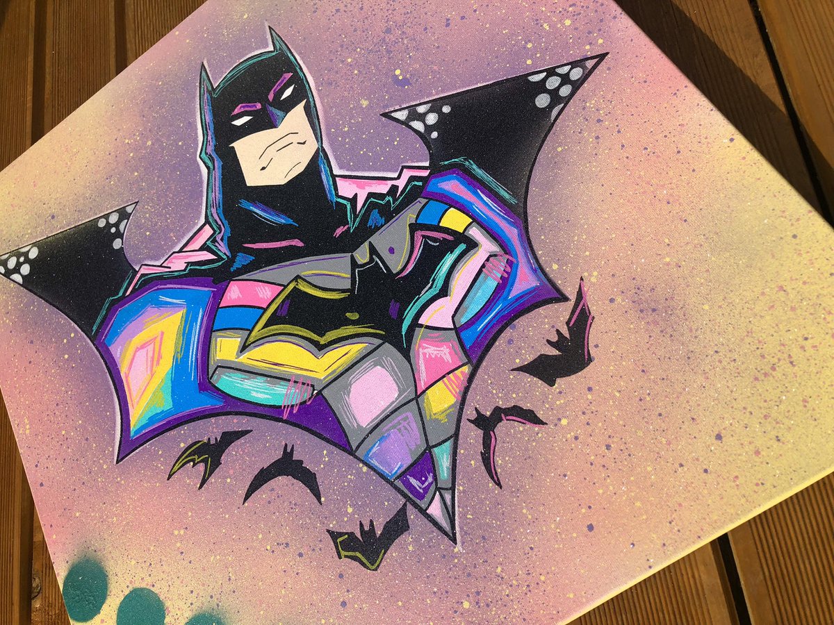 Glamksy's tweet photo. 🎨💥 #BatmanAtPVR https://t.co/n27ktYa14L
