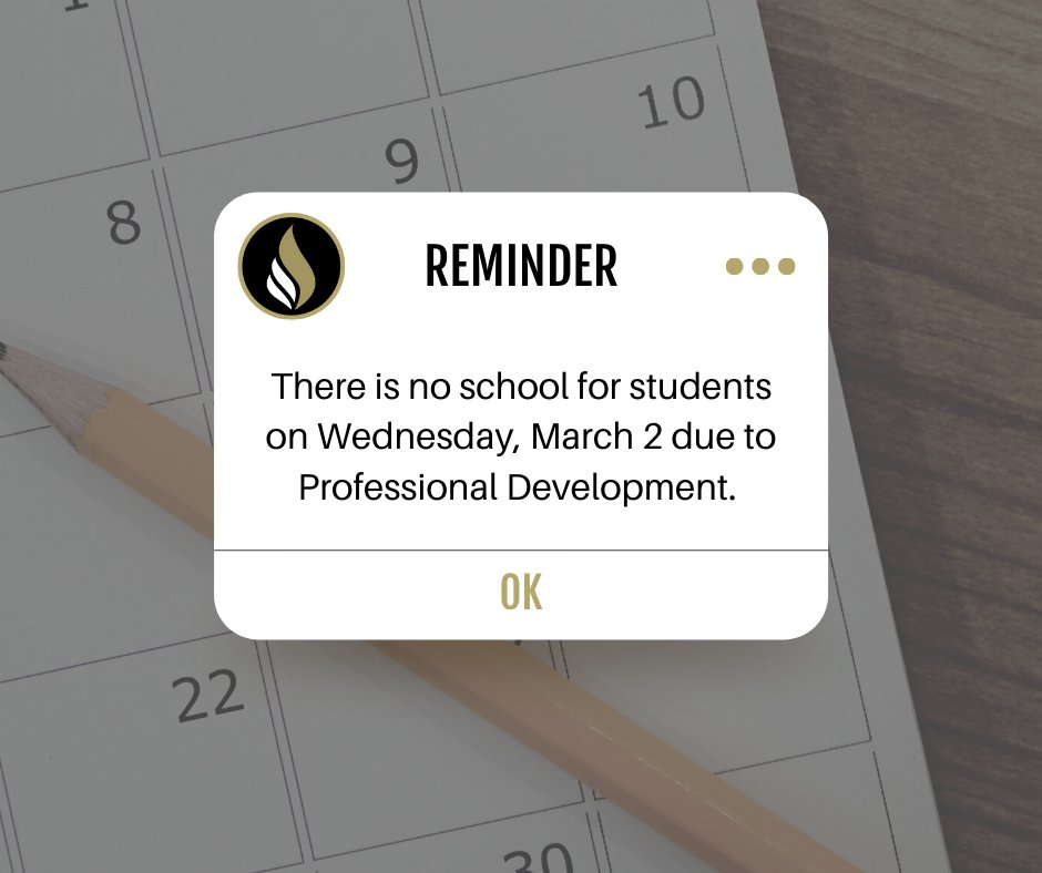 Lebanon_Schools's tweet photo. Reminder: there is no school for students on Wednesday, March 2! https://t.co/qzymNLJ6Ki