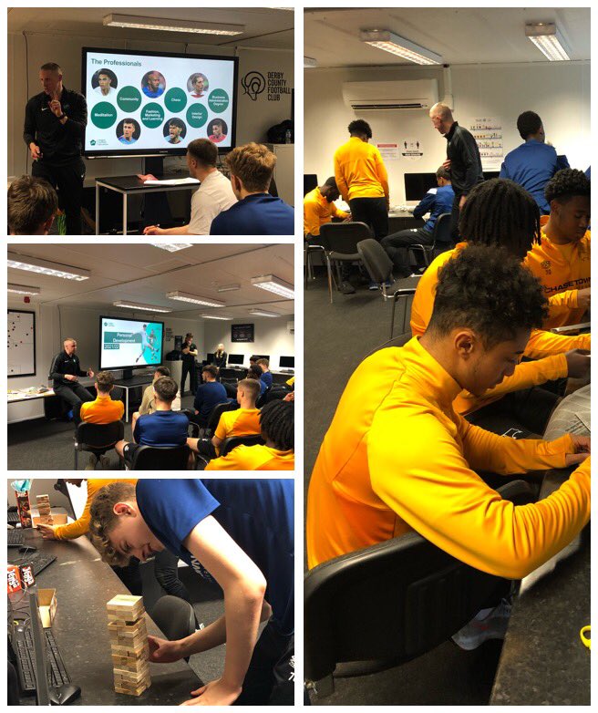 Brilliant personal development session delivered <a href="/LFEonline/">League Football Education</a> <a href="/elitehoops11/">Dru Spinks</a> @dcfcacademy <a href="/dcfcofficial/">Derby County</a>  Great engagement and  energy throughout the workshop. Fantastic support from <a href="/LFEonline/">League Football Education</a> as always 👏👏👍
