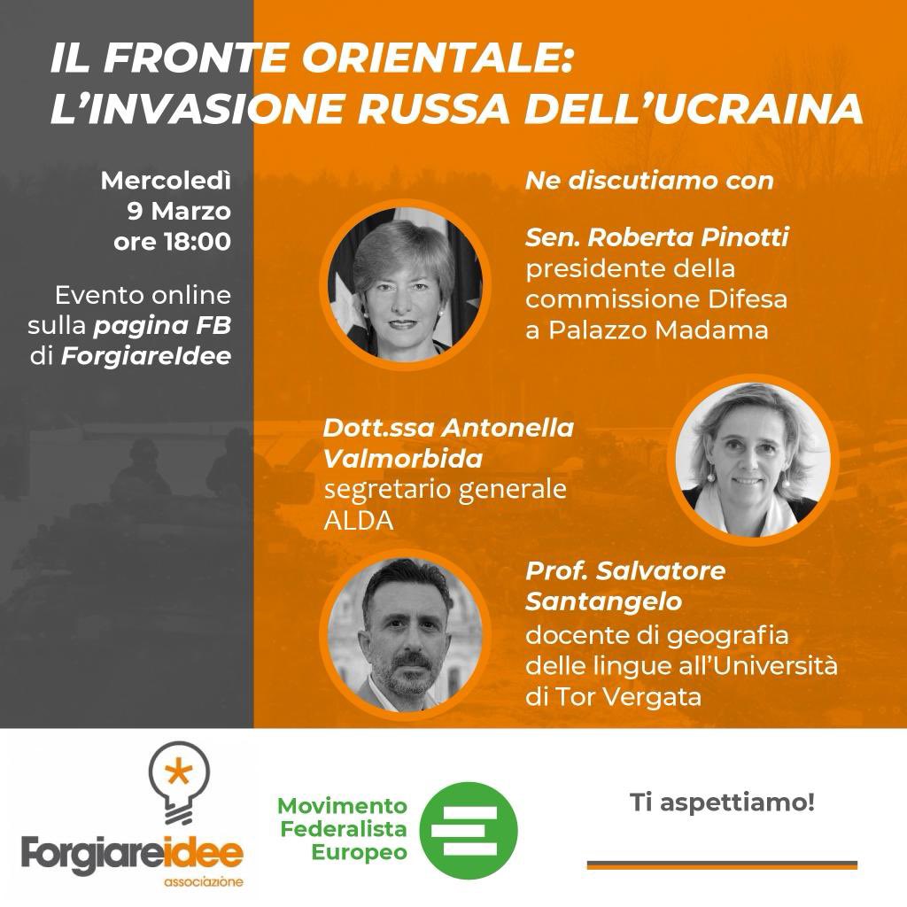 VezzaroAndrea's tweet photo. MERCOLEDI' 9/3/2022, ore 18, pagina Facebook di #ForgiareIdee: @robertapinotti, @santangelo_s e @AntoValmorbida. Vi aspettiamo! https://t.co/VStXB92Sbo