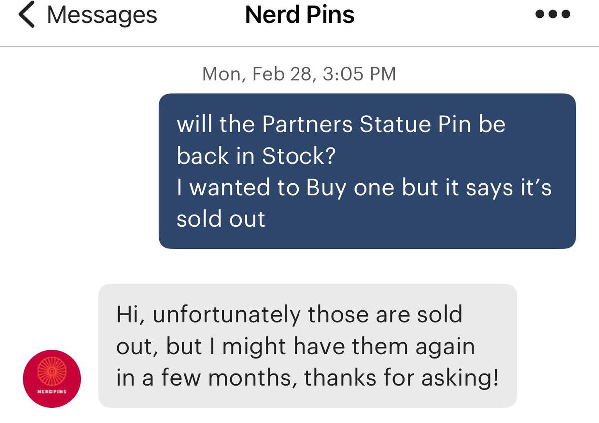 #vevefam Need your Help!!🙏 #veve 
The <a href="/PartnersStatue/">Partners Club</a> Pin that was on Etsy has Sold Out🙃

Does anyone have an Extra Partners Statue Pin that they’d be willing to sell? Retail was $12 on Etsy #VEVECommunity