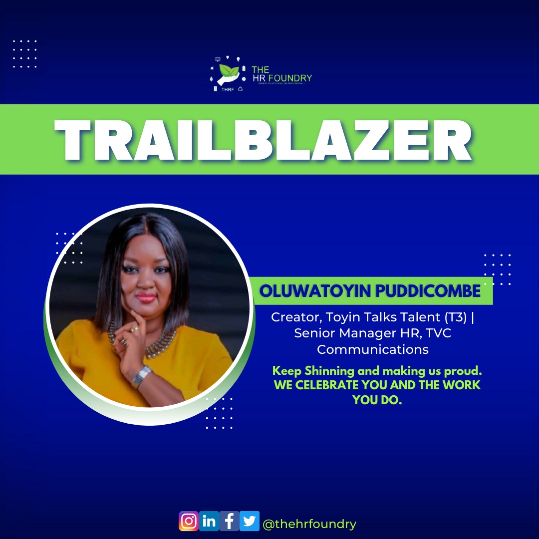 Oluwatoyin Puddicombe (@toyintalktalent) on Twitter photo I am so humbled by this. Thank you <a href="/thehrfoundry/">The HR Foundry</a>! Thank you <a href="/tfortaiwo/">Taiwo 'Dayo-Abatan</a>! 🙏
I am a proud Foundrian and I celebrate every single exceptional HR Professional. Let's go win! 💪 I am so humbled by this. Thank you <a href="/thehrfoundry/">The HR Foundry</a>! Thank you <a href="/tfortaiwo/">Taiwo 'Dayo-Abatan</a>! 🙏
I am a proud Foundrian and I celebrate every single exceptional HR Professional. Let's go win! 💪