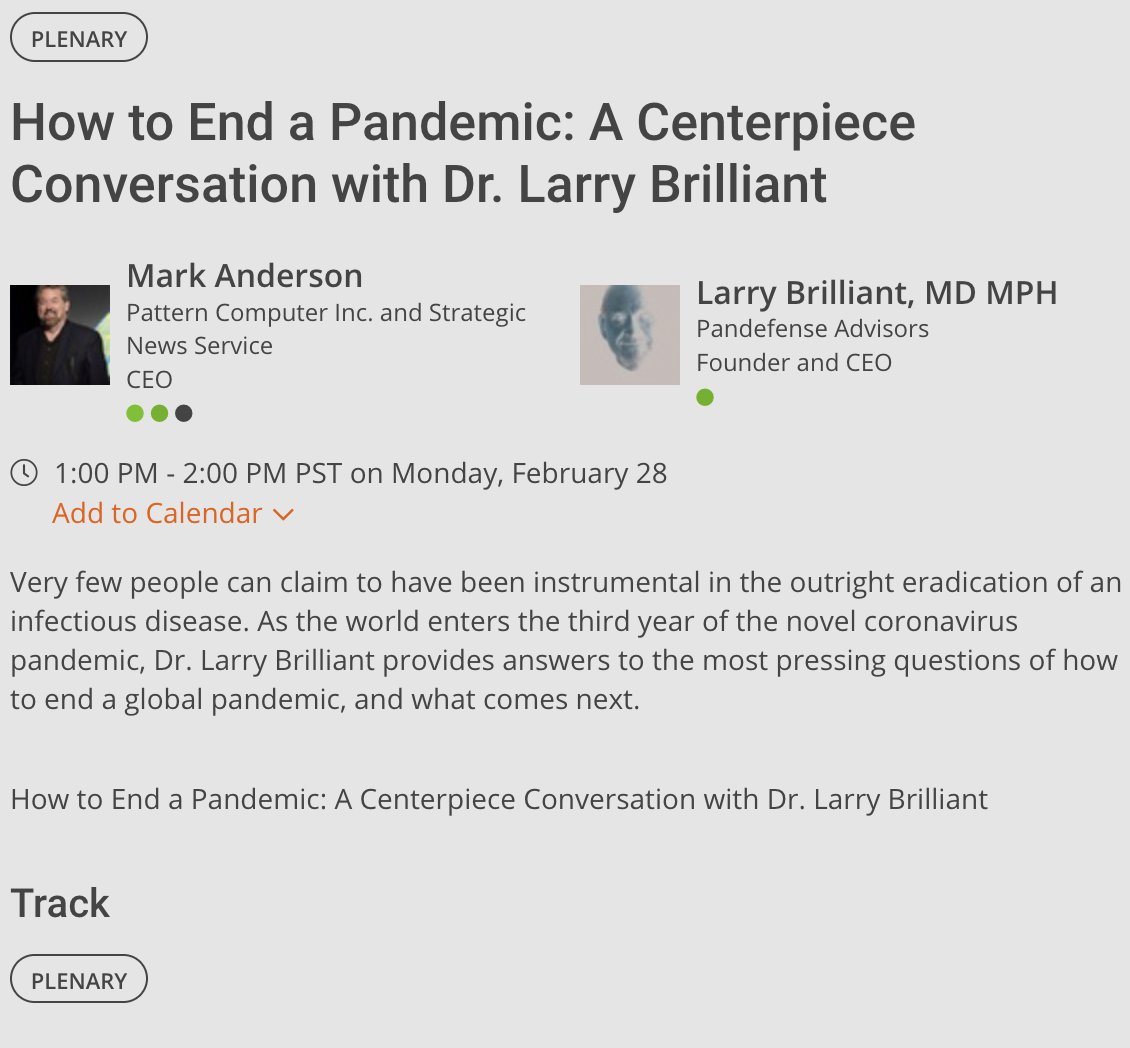 futureinreview's tweet image. Few people can claim to have been instrumental in the eradication of an infectious disease. As we enter the third year of the #COVID19 pandemic @larrybrilliant provides answers to pressing questions of how to end a global pandemic

fire.futureinreview.com/meetings/virtu…

#FIRE22