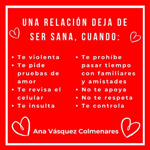 Identifica las red flags🚩 en tus relaciones de pareja. Recuerda #SiDueleNoEsAmor