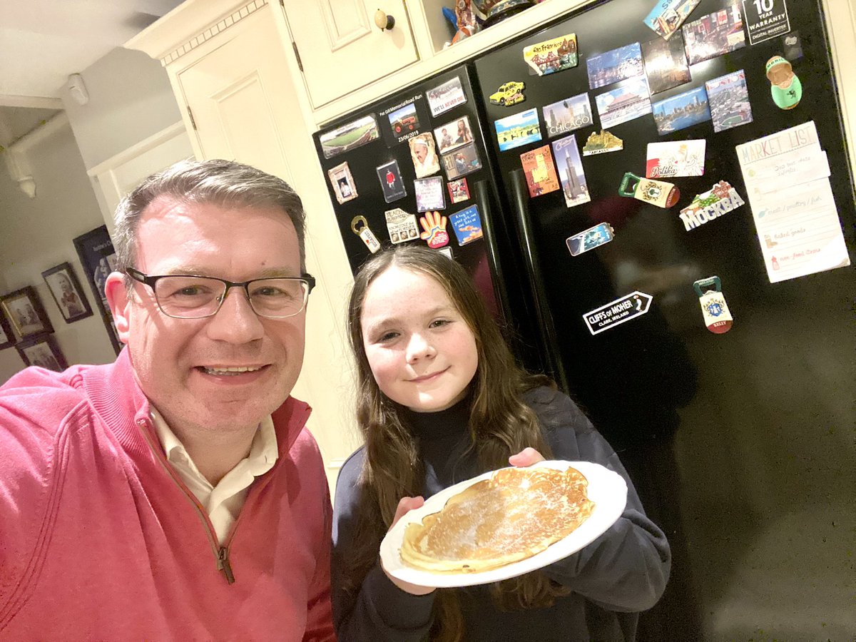 One of the benefits of being in Dublin midweek is Aoibhe always makes sure ‘Pancake Tuesday’ is on a Monday for her Dad in the Kelly household!