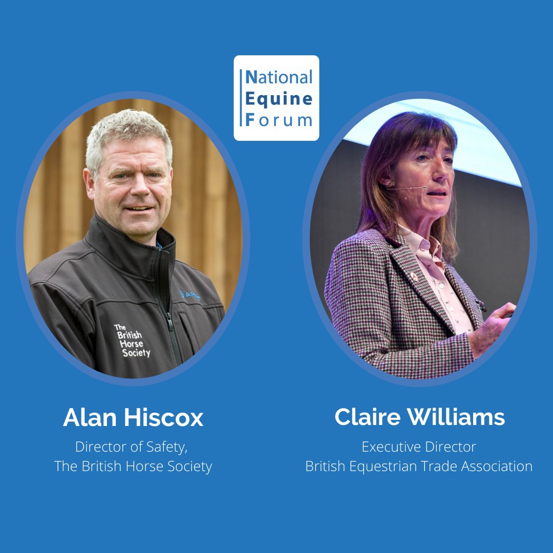 NEF22 Meet the Speakers - Safety Session
Hear from Alan Hiscox, strategic lead for safety in the BHS, talk about the development of the Horse i App. 
Then Claire Williams, Executive Director <a href="/BETA_Int/">BETA Int</a> will talk about BETA’s initiative to gather data following equestrian accidents