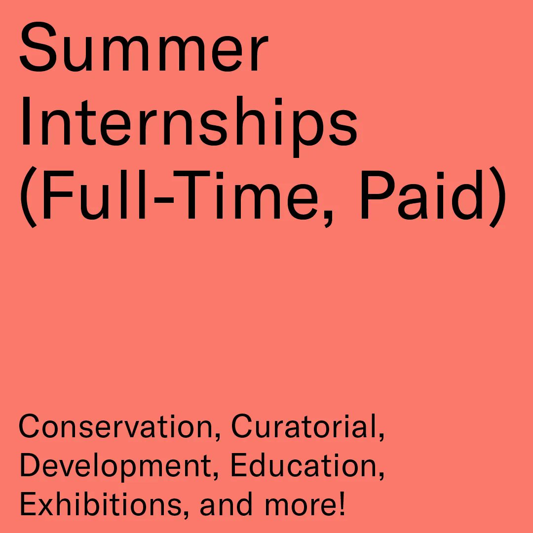 brooklynmuseum's tweet image. Spend your summer at the Brooklyn Museum!

Our summer internship program will run from May 31 to August 5. Applications open today and close on April 2. Learn more about the internship program, supported by @Citi Foundation. #Pathways2Progress

bit.ly/3lb1usz
