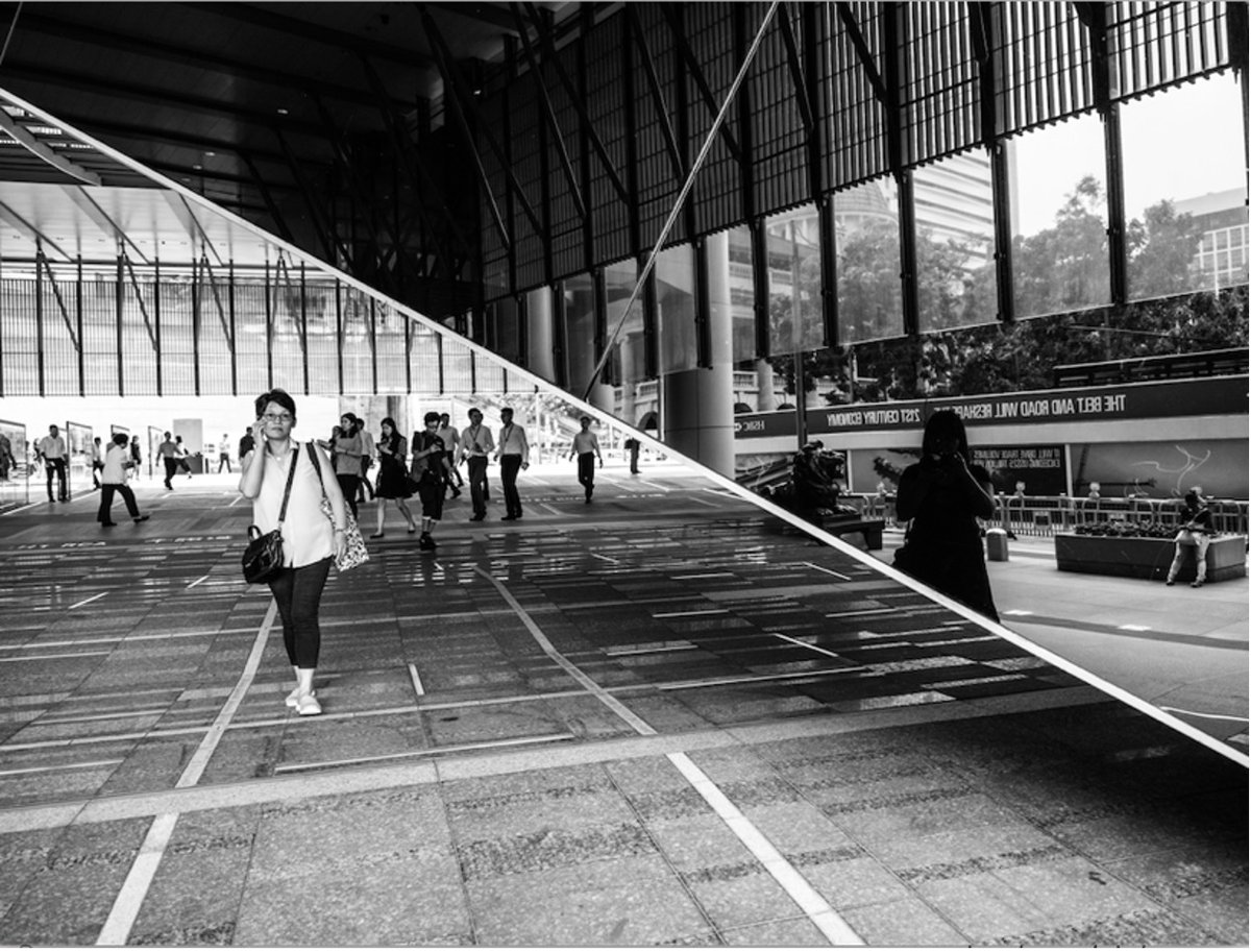 MoCP_Chicago's tweet photo. “Beautiful Diaspora / You Are Not the Lesser Part” opens March 3rd!
#diasporaMoCP #youarenotthelesserpart @ChristineParkG
Image: Xyza Cruz Bacani, Georgia and a reflection of the photographer Xyza while out running errands in Hong Kong. August 30, 2017 https://t.co/pcirOuyH7u