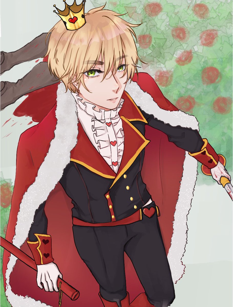 “The garden needs more RED”

Queen of Hearts Arthur
#hetalia #hws #hwsengland
