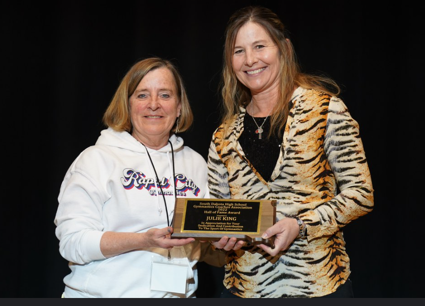 DHalbkat's tweet image. We also want to congratulate Huron's Gymnastics Coach Julie King on recently receiving the 2022 Gymnastics Hall of Fame Award!