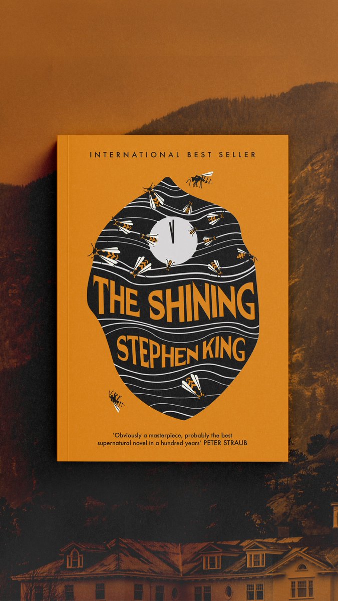 vikilester's tweet photo. I absolutely adored reading The Shining by @StephenKing  so I created a cover for fun. #theshining https://t.co/LUy0FwHNri